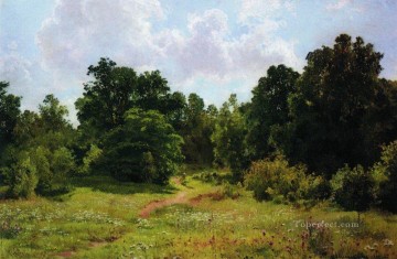 Paisajes Painting - Borde del bosque caducifolio 1895 paisaje clásico Ivan Ivanovich árboles